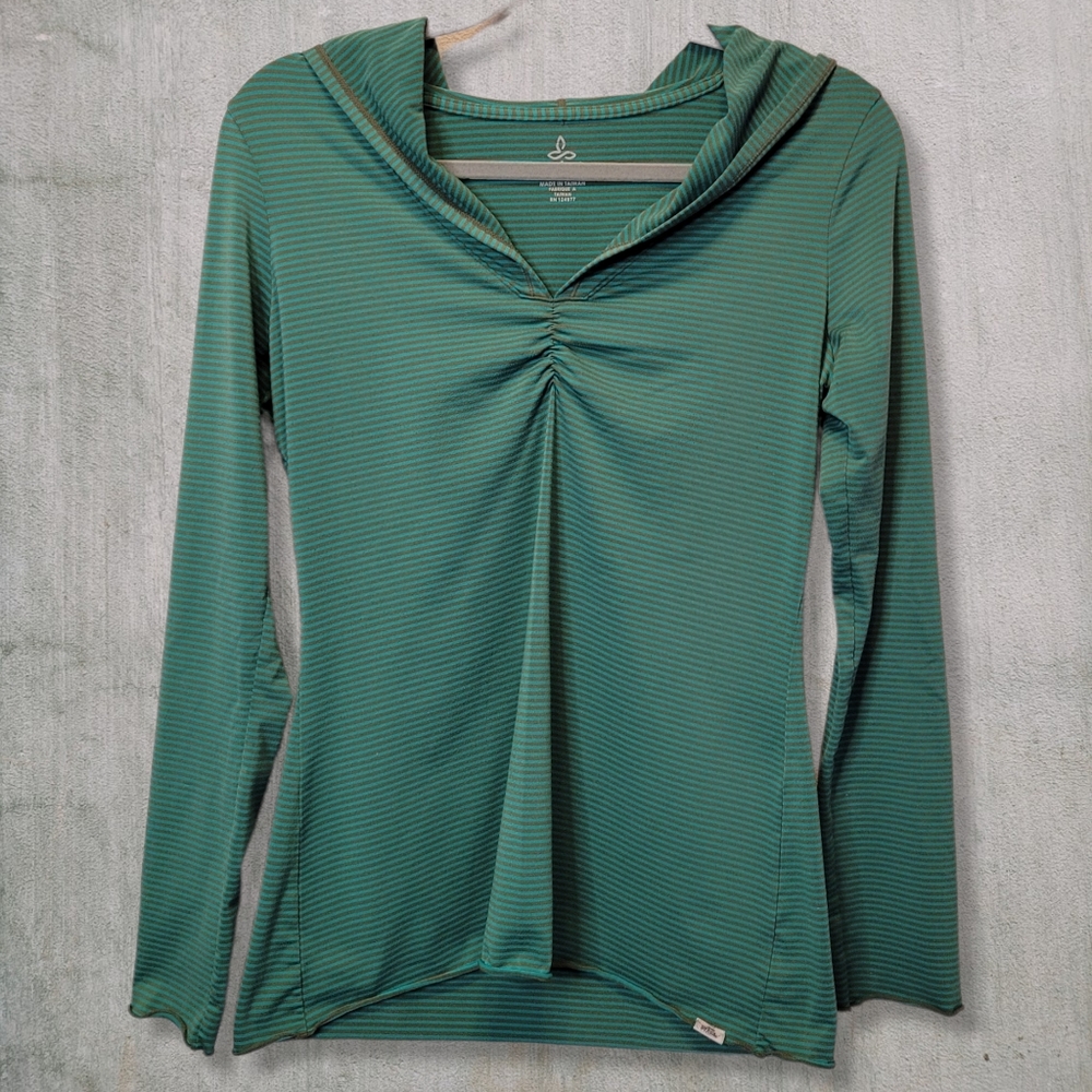 Prana Perry Stripe Pullover Hoodie - Women's Medium